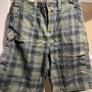 Gap Plaid Green and Blue Shorts